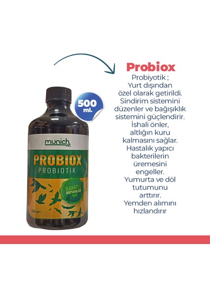 Probiox Kanatlılar Için Canlı Probiyotik 500 ml