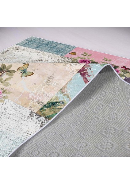 Dekoratif Özel Tasarım Ince Yıkanabilir Leke Tutmaz Kaydırmaz Taban Mutfak Halısı modelleri