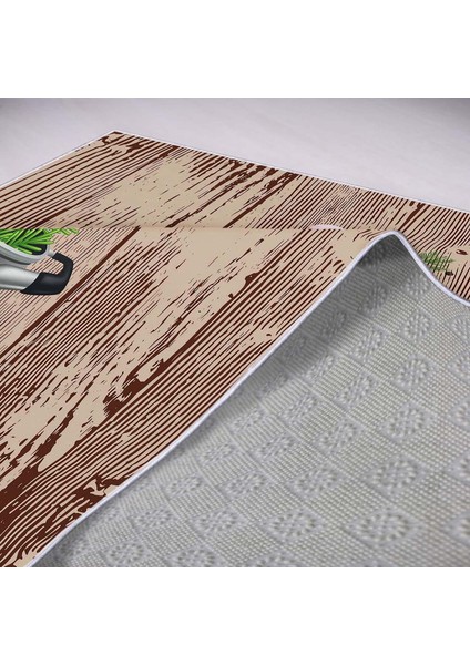 Dekoratif Özel Tasarım Ince Yıkanabilir Leke Tutmaz Kaydırmaz Taban Mutfak Halısı modelleri