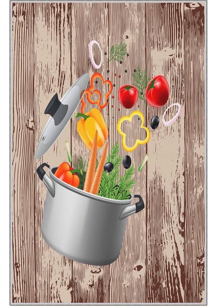 Dekoratif Özel Tasarım Ince Yıkanabilir Leke Tutmaz Kaydırmaz Taban Mutfak Halısı fırsatları