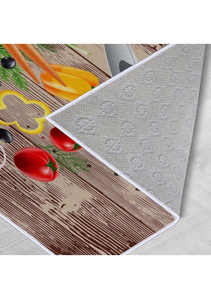 Dekoratif Özel Tasarım Ince Yıkanabilir Leke Tutmaz Kaydırmaz Taban Mutfak Halısı indirimleri