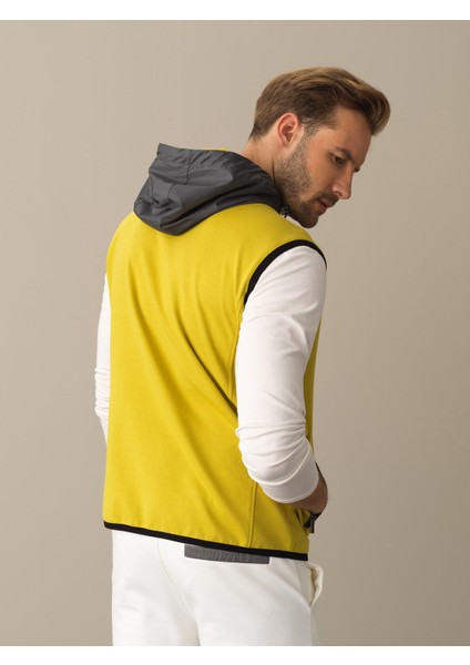 Erkek Sarı Pamuklu Regular Fit Yelek indirimleri