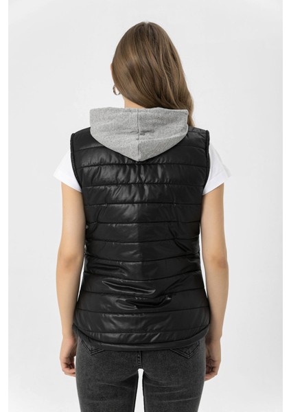 Kadın Penye Kapüşonlu Şişme Yelek indirimleri