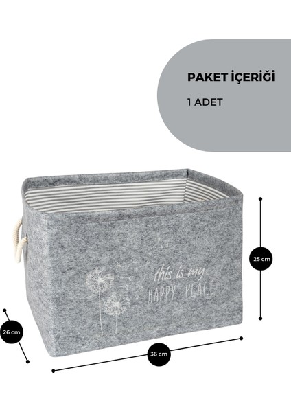 Saklama Kutusu Sepet | Dolap İçi Düzenleyici | Oyuncak Sepeti | Keçe Organizer | Dolap Düzenleyici fiyatları