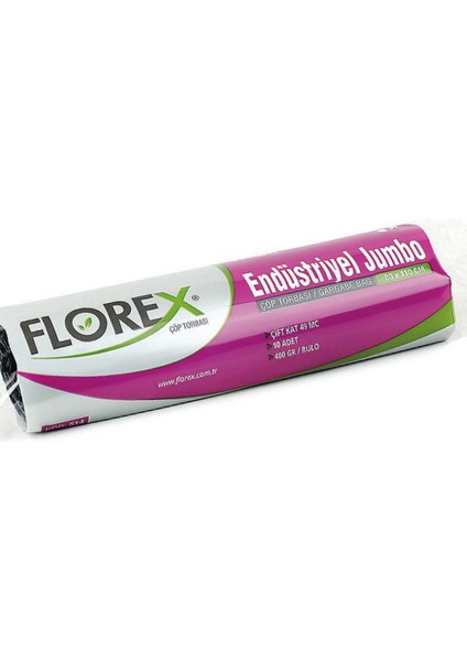 Endüstriyel Jumbo Boy Çöp Torbası Siyah 80 x 110 cm 10'lu fiyatları