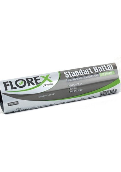 Standart Battal Boy Çöp Torbası Siyah 72 x 95 cm 24 x 10'lu