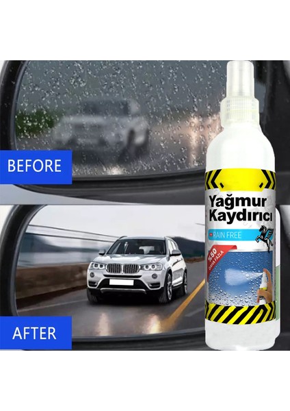 Yağmur Kaydırıcı Sprey Yağmur Kaydırıcılar Su Itici Oto Ayna Kask Araba Camı Su Kaydırıcı Koruyucu Hızlı ve Etkili 250 ml