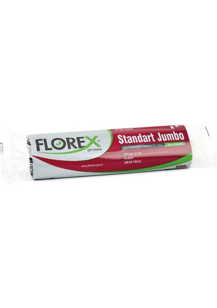 Standart Jumbo Boy Çöp Torbası Siyah 80 x 110 cm 20 x 10'lu fiyatları