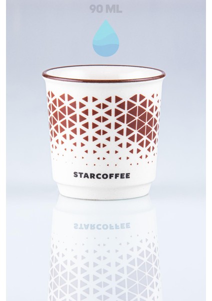Starcoffee Espresso Shot Bardağı, Cup Fincan, 90 Ml.