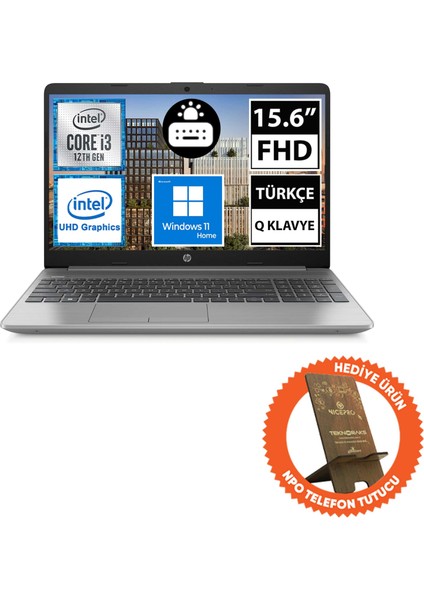 250 G9 6Q8N8ES09 I3-1215U 16GB 512SSD 15.6" Fullhd W11H Taşınabilir Bilgisayar