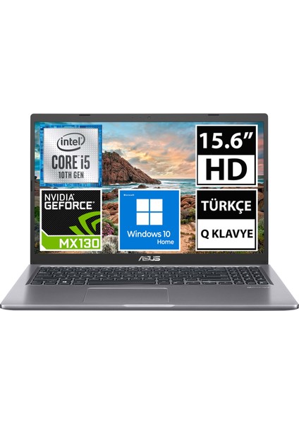 X515JF-BR229T i5-1035G1 4GB 256SSD MX130 15.6" HD W10H Taşınabilir Bilgisayar