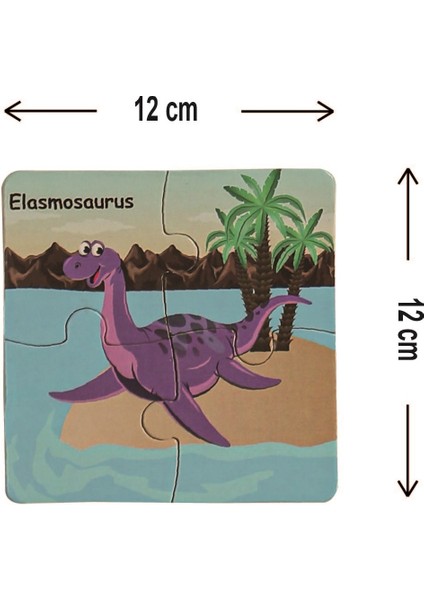 Dinozorlar 4 Paraçalı Yap Boz Puzzle