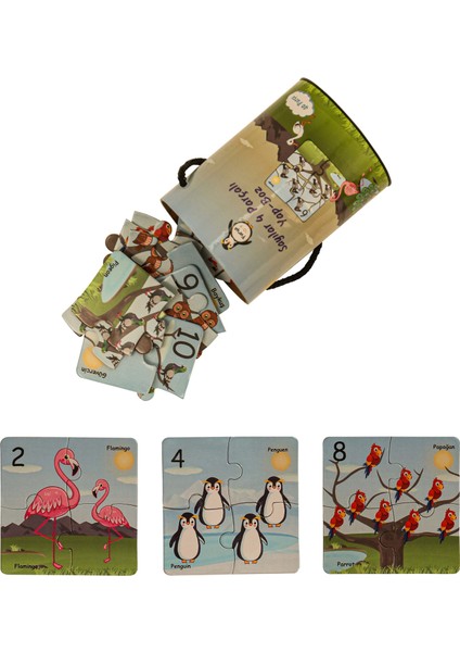 Sayılar 4 Parçalı Yap Boz Puzzle