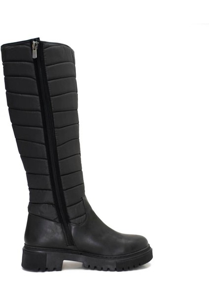 Rahat Sıcak Astar Fermuarlı Uzun Kadın Çizme Siyah fiyatları