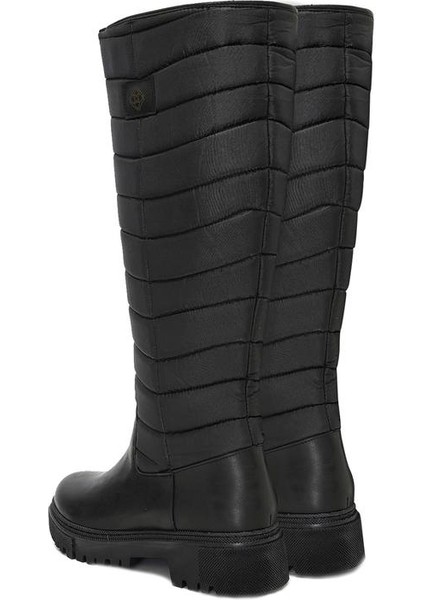 Rahat Sıcak Astar Fermuarlı Uzun Kadın Çizme Siyah fırsatları
