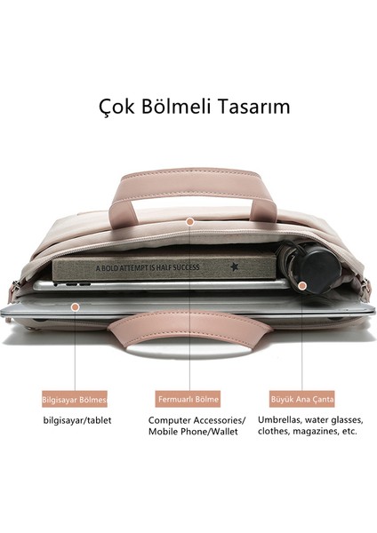 Apple Huawei Macbook İçin Uygun Dizüstü Bilgisayar Çantası Orta Boyut 13.3-14 Inç (Yurt Dışından)