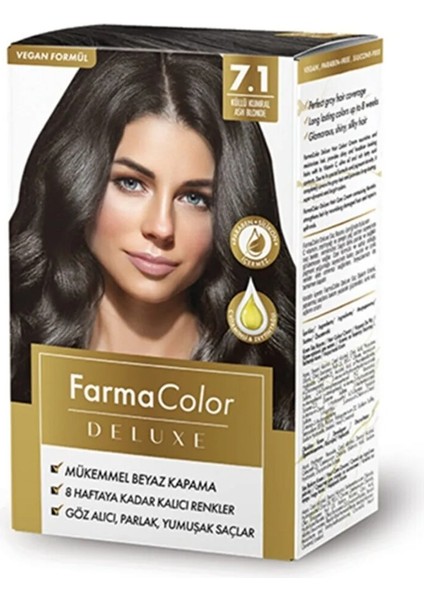 Farmasi Deluxe Saç Boyası Küllü Kumral 7.1