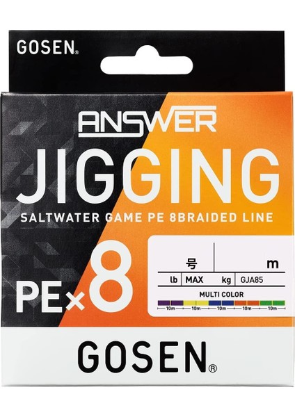 Jigging Answer Pe 8 Örgü Jig ve Tai Rubber Ipi 300MT Multi