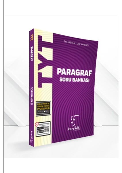 TYT Paragraf Soru Bankası Karekök Yayıncılık Lise (Kitapsenin'e Özel Güncel Baskıdır)