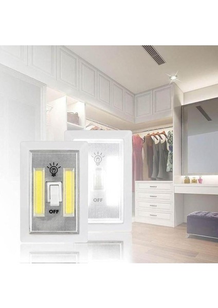 Dolap Içi LED Işıklı Pilli Lamba Portatif Dolap Içi Kablosuz Duvar Kapı Aydınlatma modelleri