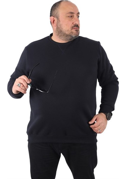 Büyük Beden Sweatshirt V Design 22742