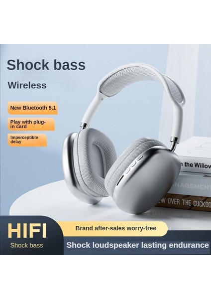 P9 Air Kablosuz Bluetooth 5.0 Wirelles Mikrofonlu Kulaklık Stereo Beyaz fırsatları