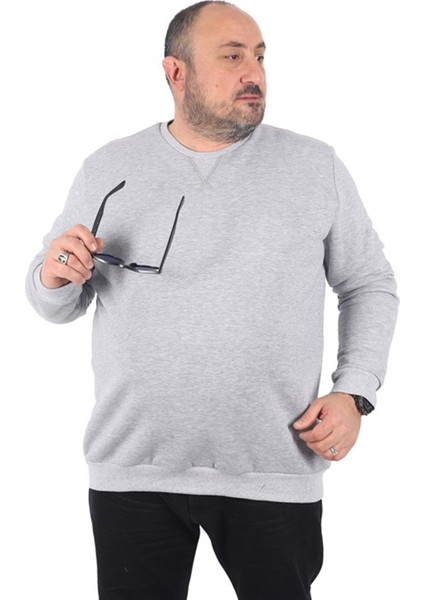 Büyük Beden Sweatshirt V Design 22742