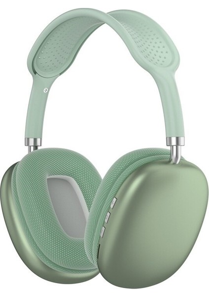 P9 Air Kablosuz Bluetooth 5.0 Wirelles Mikrofonlu Kulaklık Stereo Yeşil