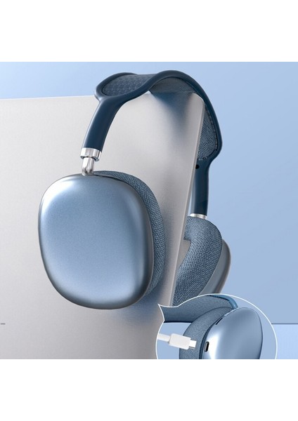 P9 Air Kablosuz Bluetooth 5.0 Wirelles Mikrofonlu Kulaklık Stereo Mavi