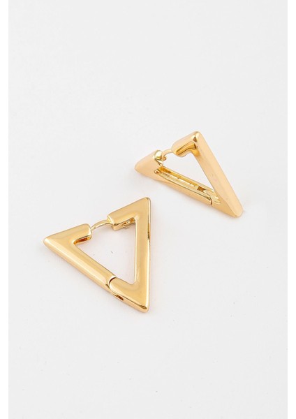 Minimalist Üçgen Halka Küpe 2,8 cm