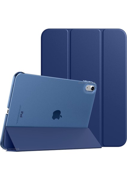 MTK Moveteck Apple iPad 11.Nesil A16/ 10. Nesil 10.9 2022 Tablet Kılıf Slim Smart Standlı Akıllı Kapak Otomatik Uyku Akıllı Folio ve Sert Pc Yarı Saydam Kapak iPad