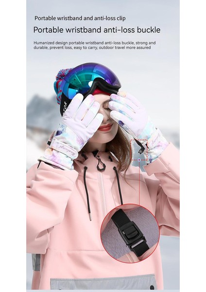 Lovehome Erkek Pamuklu Rüzgar ve Su Geçirmez Dokunmatik Kayak Eldiveni - Mor (Yurt Dışından) fiyatları