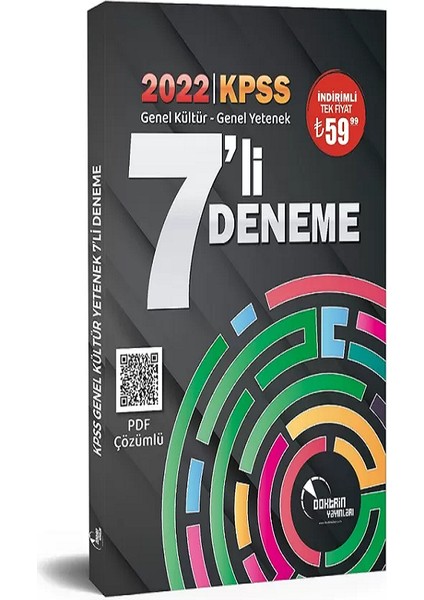 Doktrin Yayınları KPSS 2022 Genel Yetenek Genel Kültür Pdf Çözümlü 7 Deneme