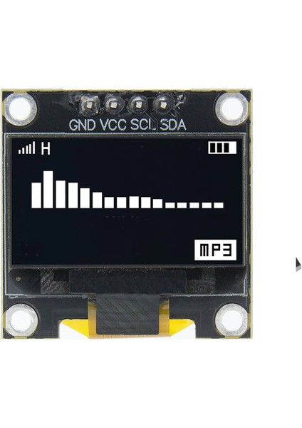 Roba 0.96" I2C 128X64 Beyaz OLED LCD