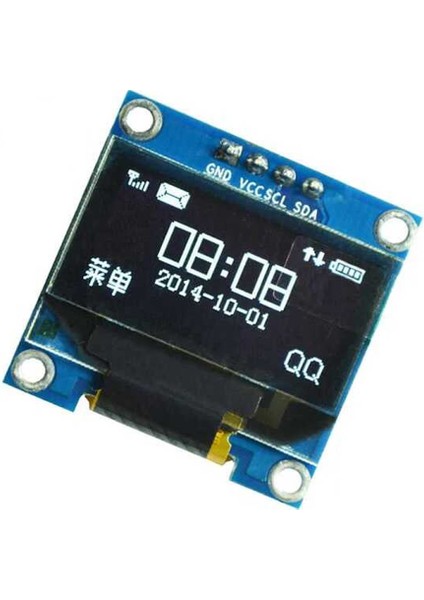 Roba 0.96" I2C 128X64 Beyaz OLED LCD