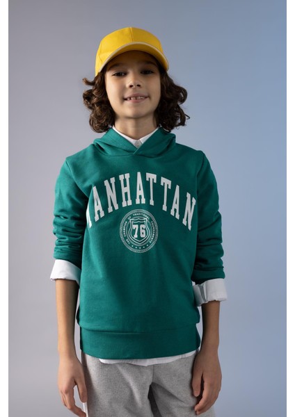 Erkek Çocuk Kapüşonlu Baskılı Sweatshirt Z4596A623SP fiyatları