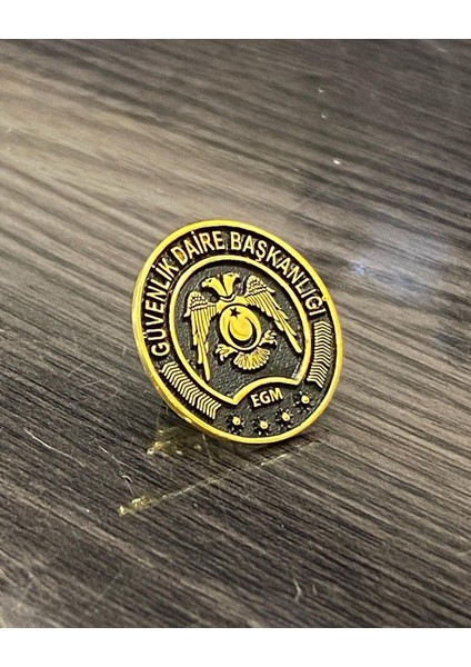 Güvenlik Daire Başkanlığı Gümüş Yaka Rozeti