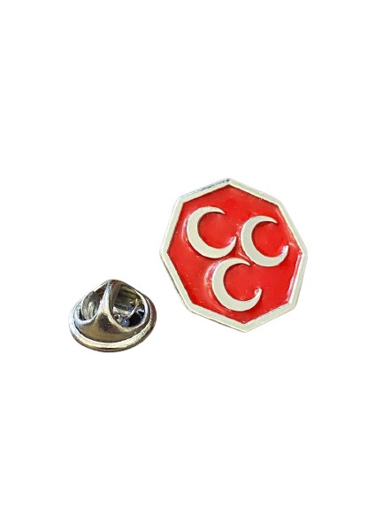Mhp Üç Hilal Gümüş Yaka Rozeti