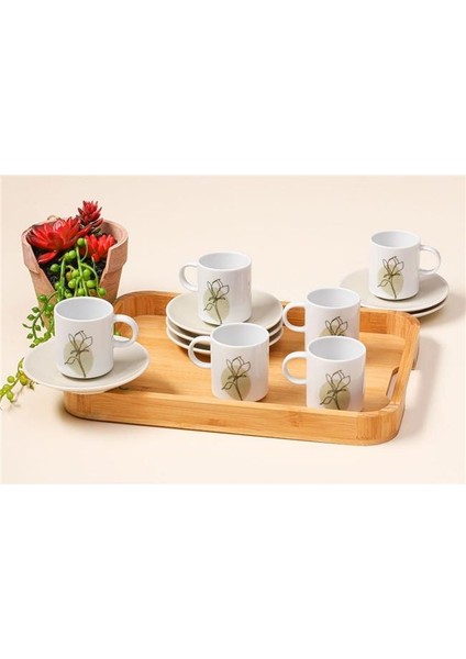 Alyssa Bej 6'lı Kahve Takımı