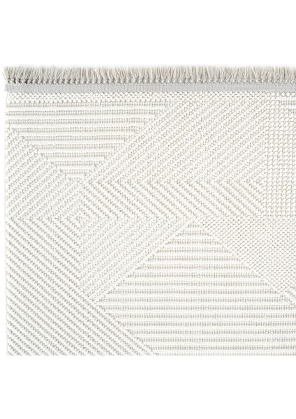 Vera 1454 Krem Yumuşak Dokulu Halı Kilim Salon Mutfak Koridor Kesme Yolluk Dokuma Makine Halısı