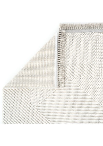 Vera 1454 Krem Yumuşak Dokulu Halı Kilim Salon Mutfak Koridor Kesme Yolluk Dokuma Makine Halısı