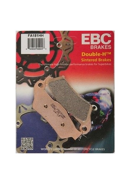 2008-2013 Yamaha Yzf R1205 Ön Fren Balatası Ebc FA181HH Sinterli