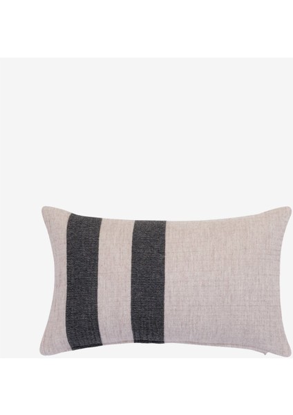 Wool Cocoon Kırlent Ekru/siyah