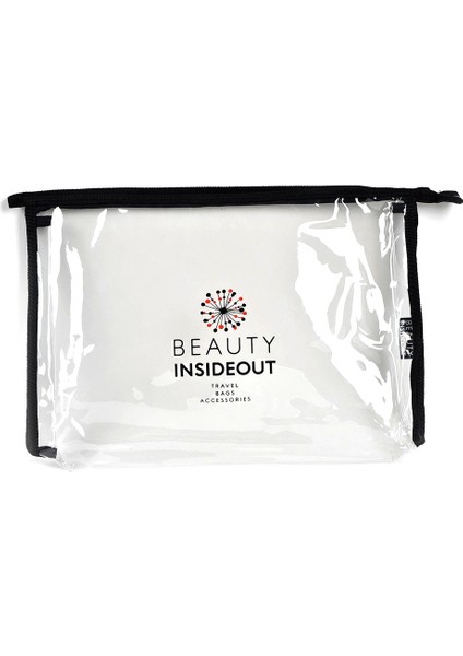 Beauty Insideout Şeffaf Güzellik & Makyaj Çantası - Büyük Boy