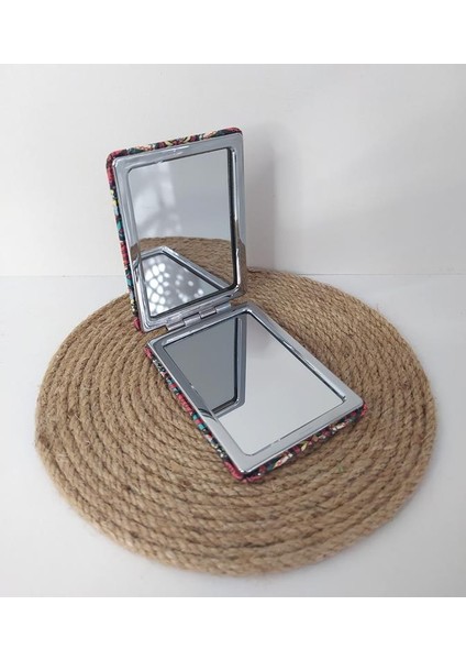 Ayna Cep Çanta Seyehat Aynası Sulu Pullu Makyaj Kozmetik Büyüteç Kompakt modelleri