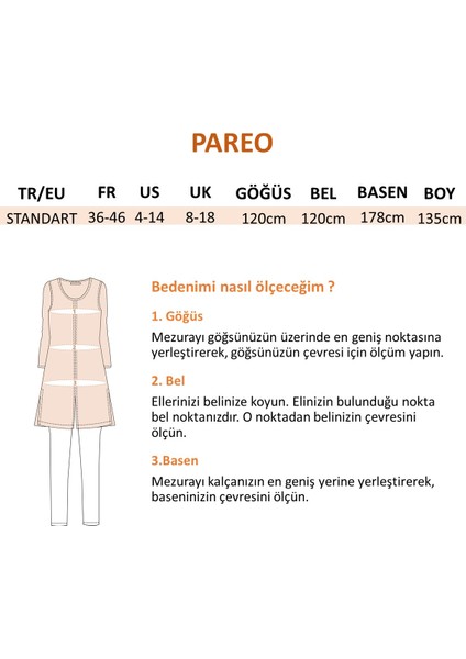 Siyah Kadın Tesettür Mayo Üzerine Kaftan Kimono Pareo P2203