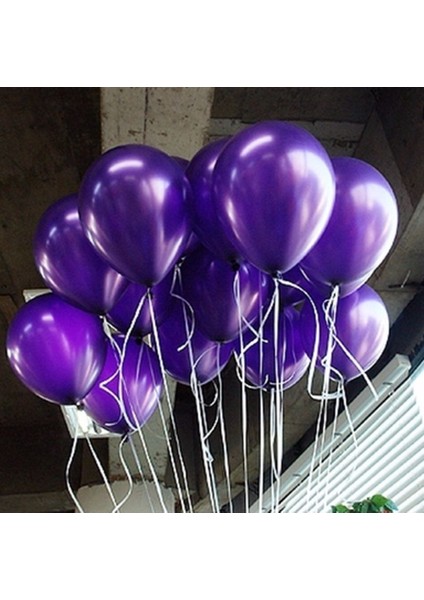 10 Adet Lateks Balon Helyum Balon Kırmızı Lacivert Mor Pembe Mavi Beyaz Siyah Gümüş Gold Rosegold Sarı Fuşya Turuncu
