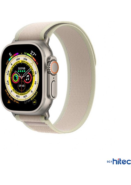 42-44MM Yeni Nesil Apple Uyumlu Akıllı Saat Kordonu Hasır Gri fiyatları