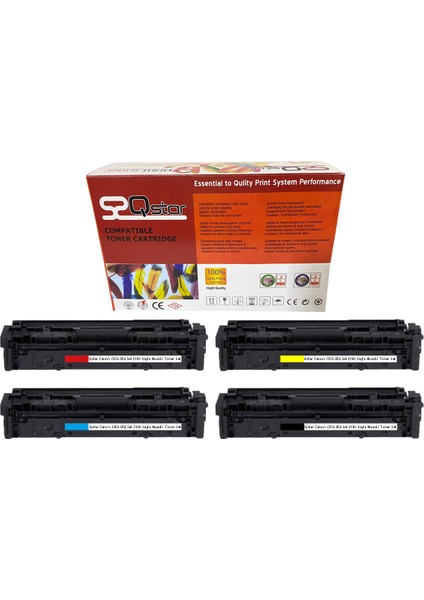 Canon CRG-054 Set 2100 Sayfa Renkli Muadil Toner Set modelleri