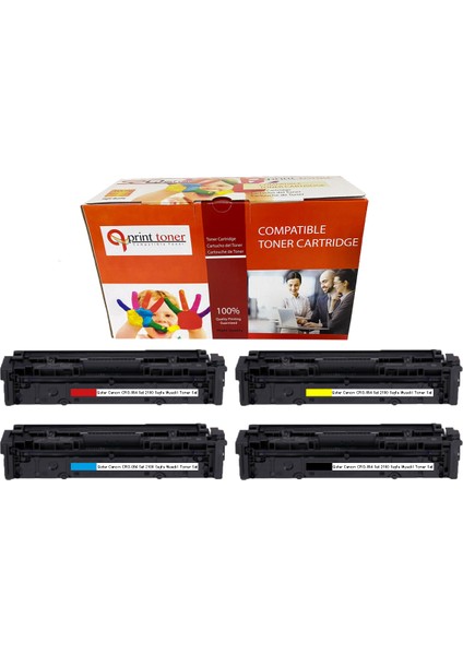 Canon CRG-054 Set 2100 Sayfa Renkli Muadil Toner Set fırsatları